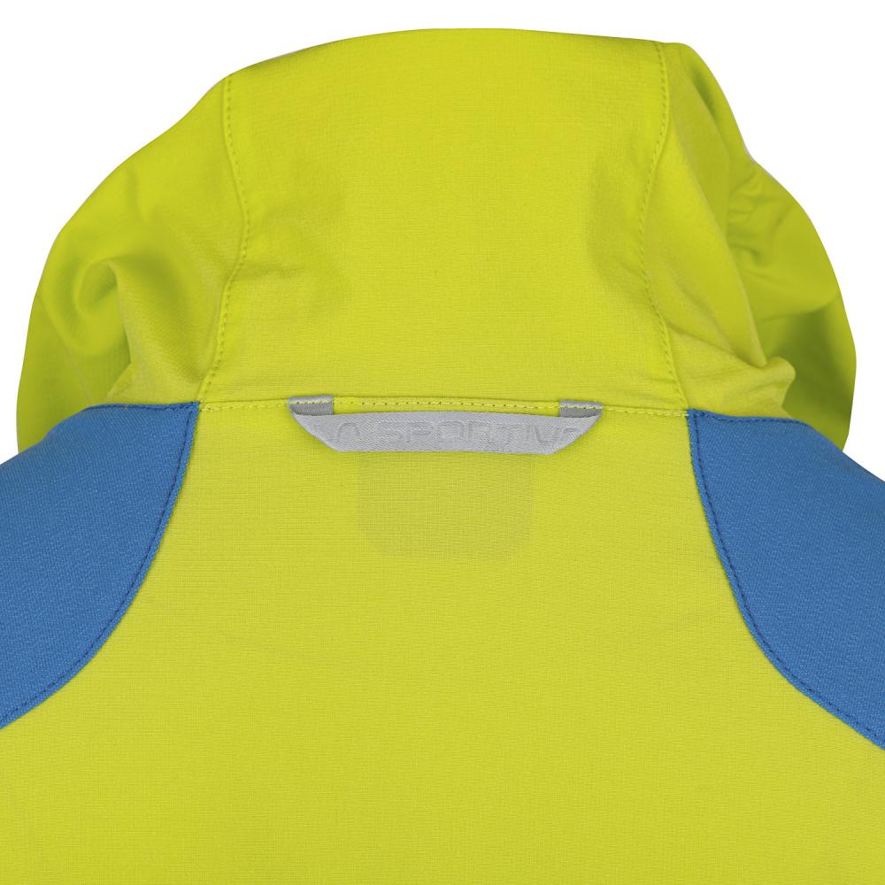 Softshell Jacket Light Albigna Man Citrus/Cobalt Blue