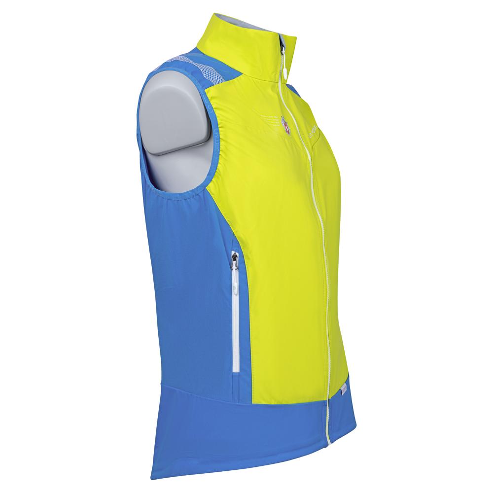 Softshell Vest Woman Cobalt Blue/Citrus