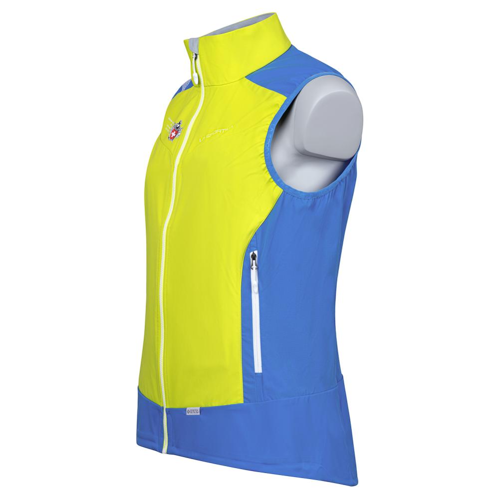 Softshell Vest Woman Cobalt Blue/Citrus