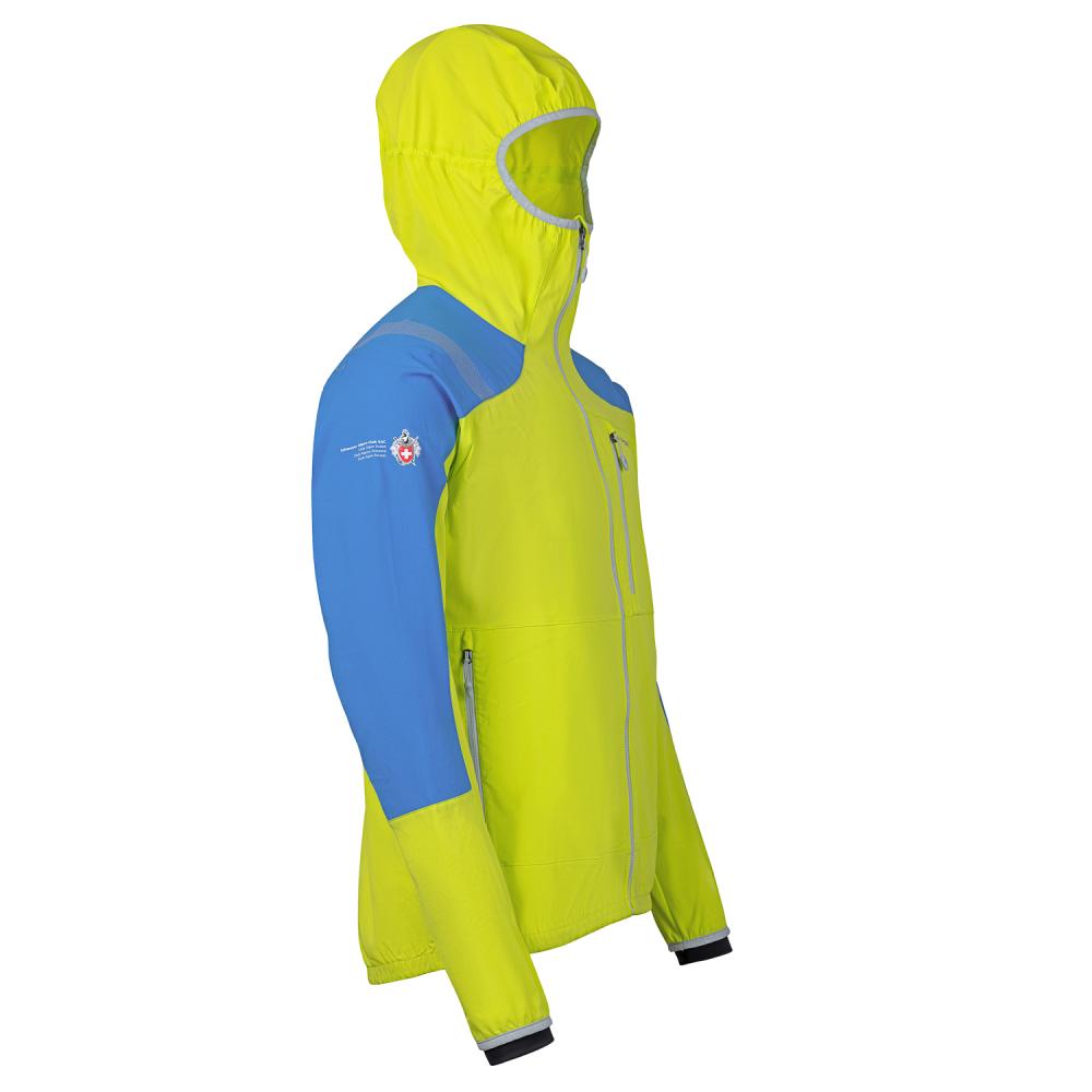 Softshell Jacket Light Albigna Man Citrus/Cobalt Blue